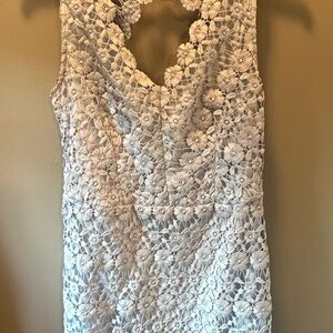 ⚡️B. Darlin Dress⚡️ Pale blue with embroidered flower design.